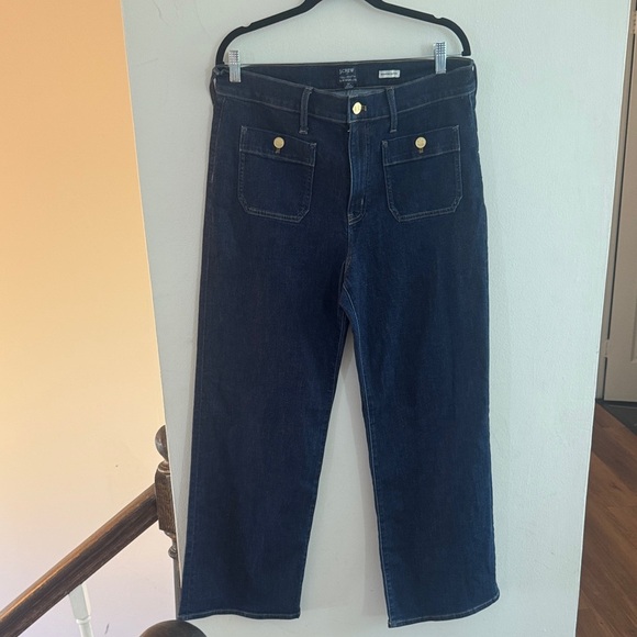 J. Crew Dark Blue Flare Jeans - Picture 2 of 8